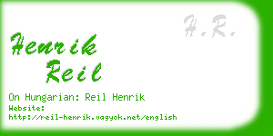 henrik reil business card